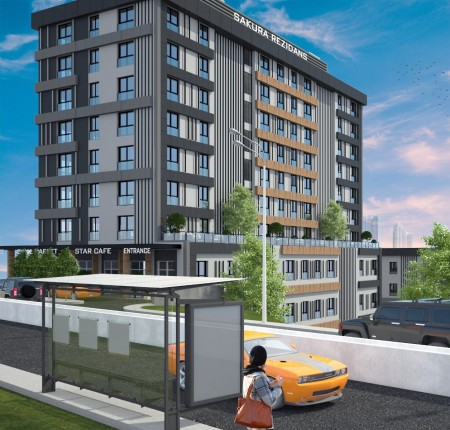 Exterior image - Apartments for sale next to the Medical City and Metro Station in Basaksehir - Istanbul - 32208